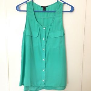 Button down chiffon blouse